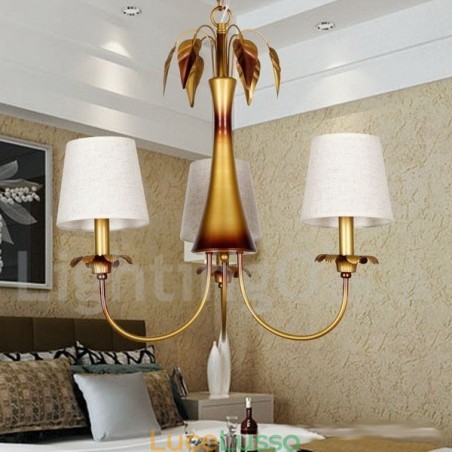 Lampadario a 3 luci in stile rustico moderno e contemporaneo Lampadario a 3 luci in stile rustico moderno e contemporaneo