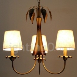 Lampadario a 3 luci in stile rustico moderno e contemporaneo