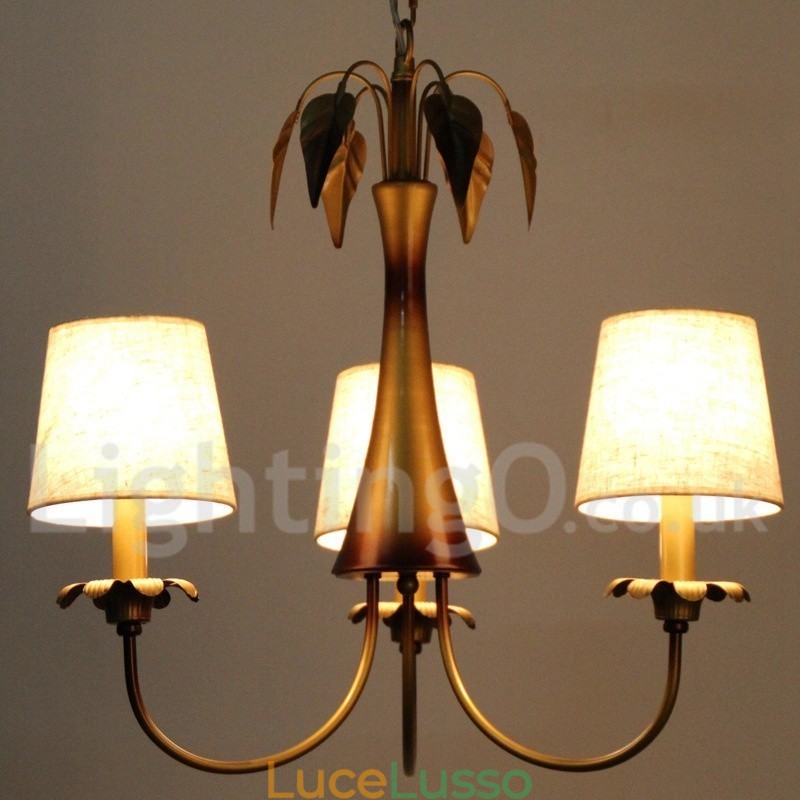Lampadario a 3 luci in stile rustico moderno e contemporaneo