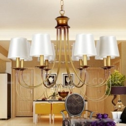 Lampadario a 8 luci in stile rustico mediterraneo moderno e contemporaneo a candela