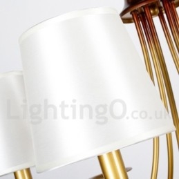 Lampadario a 8 luci in stile rustico mediterraneo moderno e contemporaneo a candela