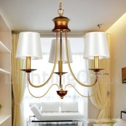 Lampadario a candela in stile mediterraneo rustico e moderno, a 3 luci