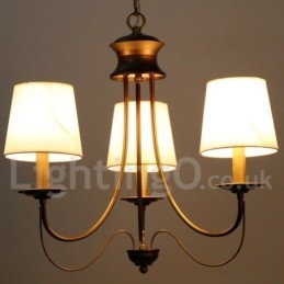 Lampadario a candela in stile mediterraneo rustico e moderno, a 3 luci