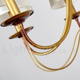 Lampadario a candela in stile mediterraneo rustico e moderno, a 3 luci