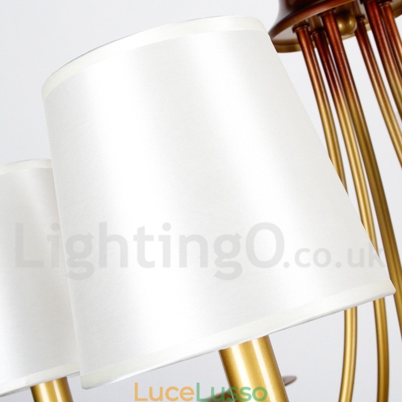 Lampadario a candela in stile mediterraneo rustico e moderno, a 3 luci