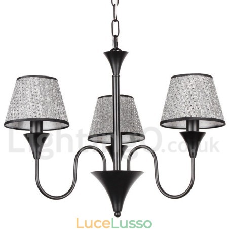 Lampadario a 3 luci rustico moderno contemporaneo retrò nero stile candela Lampadario a 3 luci rustico moderno contemporaneo retrò nero stile candela