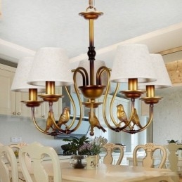Lampadario in stile retrò rustico contemporaneo moderno a 5 luci