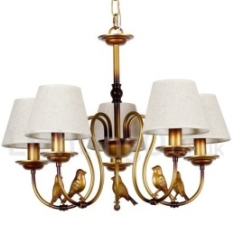 Lampadario in stile retrò rustico contemporaneo moderno a 5 luci