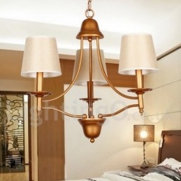 Lampadario a candela in stile mediterraneo retrò rustico a 3 luci