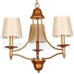 Lampadario a candela in stile mediterraneo retrò rustico a 3 luci