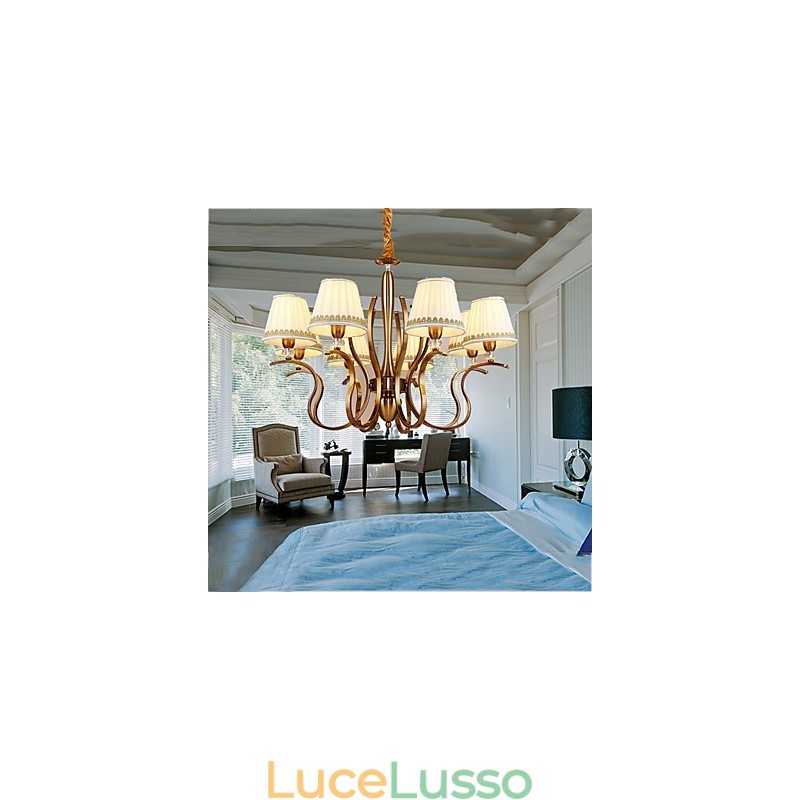Lampadario moderno contemporaneo in metallo