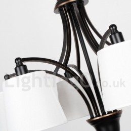 Lampadario in stile rustico retrò contemporaneo a 6 luci