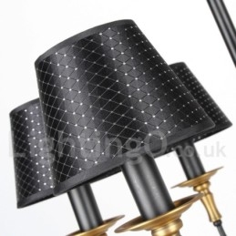 Lampadario in stile rustico retrò a 3 luci