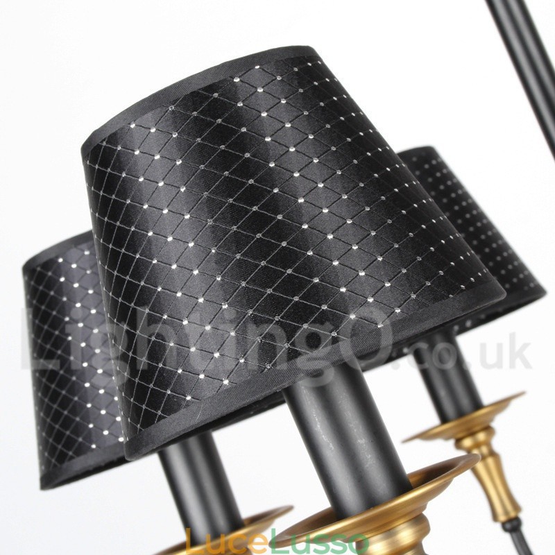 Lampadario in stile rustico retrò a 5 luci