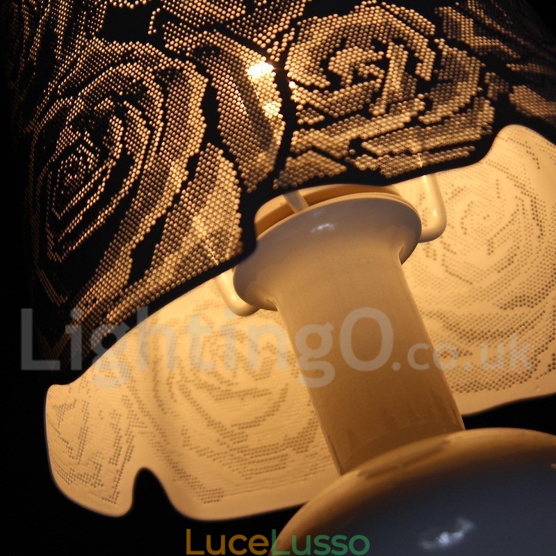 Lampadario a 3 luci moderno contemporaneo bianco cavo in stile candela