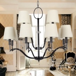 Lampadario moderno contemporaneo a 12 luci in stile candela