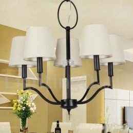 Lampadario moderno contemporaneo a 5 luci in stile candela