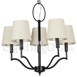 Lampadario moderno contemporaneo a 5 luci in stile candela