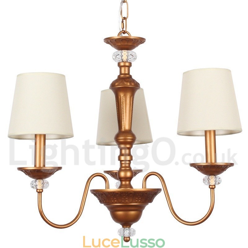 Lampadario in stile retrò a 3 luci