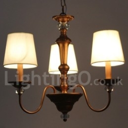 Lampadario in stile retrò a 3 luci