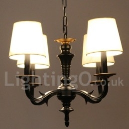 Lampadario in stile retrò a 4 luci