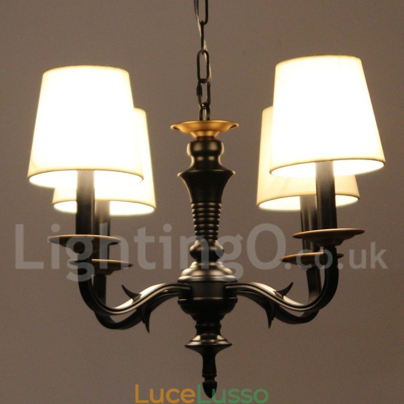 Lampadario in stile retrò a 4 luci