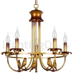 Lampadario in stile retrò a 5 luci