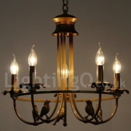 Lampadario in stile retrò a 5 luci