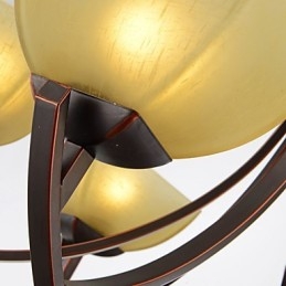 Lampadario 6 luci tradizionale classico vintage metallo