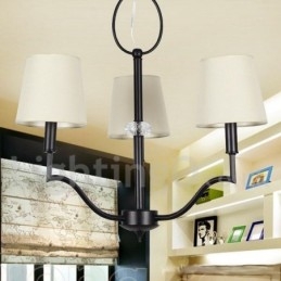 Lampadario a 3 luci in stile candela moderno e contemporaneo