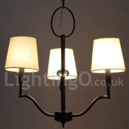 Lampadario a 3 luci in stile candela moderno e contemporaneo