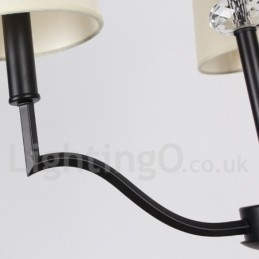 Lampadario a 3 luci in stile candela moderno e contemporaneo