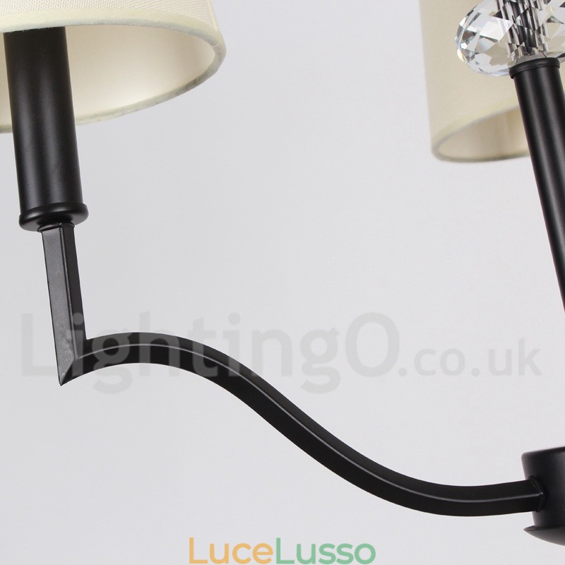 Lampadario a 3 luci in stile candela moderno e contemporaneo