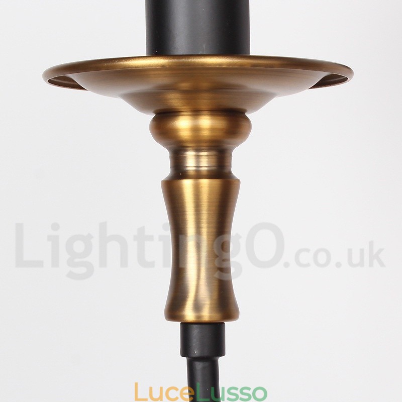 Lampadario a 3 luci in stile retrò contemporaneo a candela
