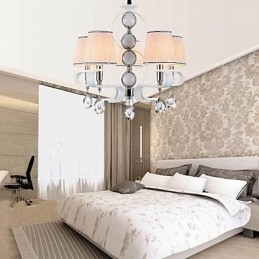 Lampadario in tessuto 5 luci moderno minimalista lampada di alta qualità