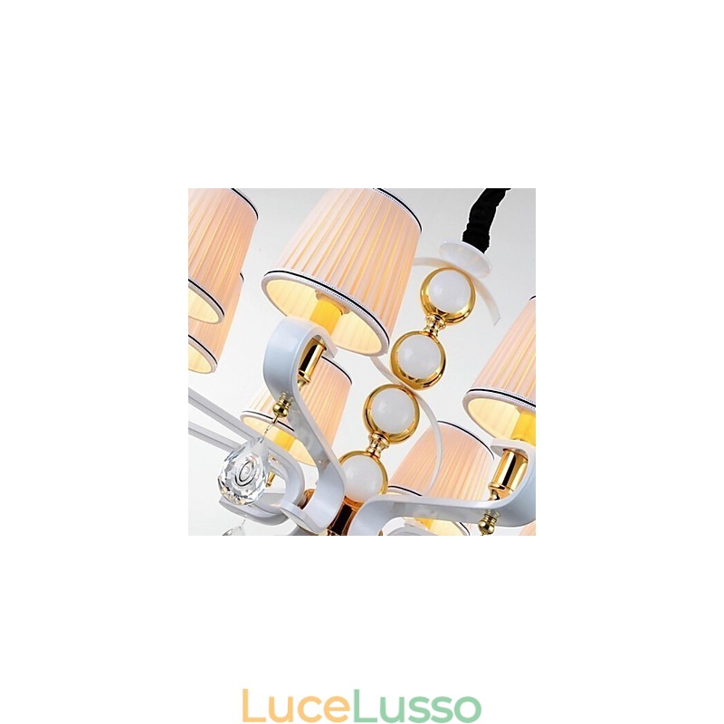 Lampadario in tessuto 5 luci moderno minimalista lampada di alta qualità
