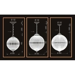 Lampadario moderno a sospensione in cristallo K9 Globe, lampadario da interno, lampade e apparecchi di illuminazione a tamburo