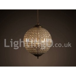 Lampadario moderno a sospensione in cristallo K9 Globe, lampadario da interno, lampade e apparecchi di illuminazione a tamburo