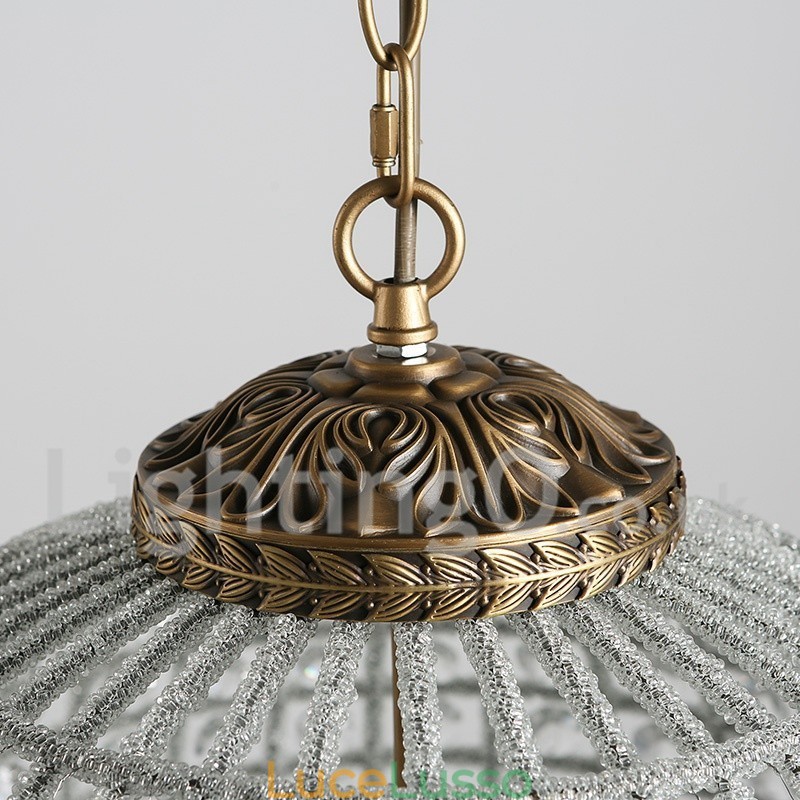 Lampadario moderno a sospensione in cristallo K9 Globe, lampadario da interno, lampade e apparecchi di illuminazione a tamburo