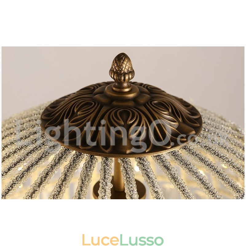 Lampadario moderno a sospensione in cristallo K9 Globe, lampadario da interno, lampade e apparecchi di illuminazione a tamburo