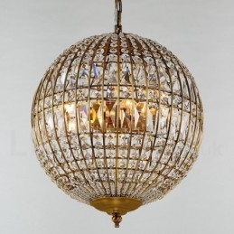 Lampadario moderno a sospensione in cristallo K9 Globe, lampadario per interni, lampade e apparecchi di illuminazione