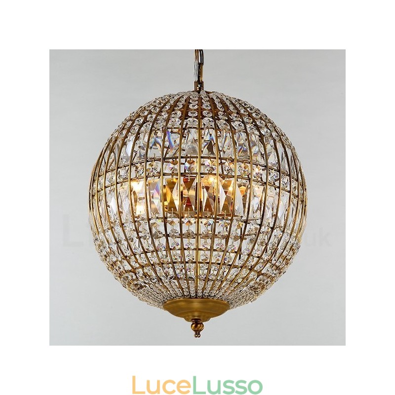 Lampadario moderno a sospensione in cristallo K9 Globe, lampadario per interni, lampade e apparecchi di illuminazione
