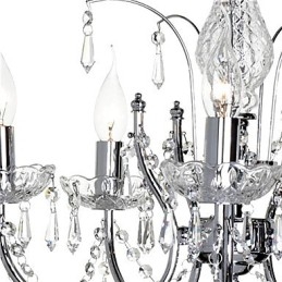 Elegante lampadario di cristallo con 5 luci