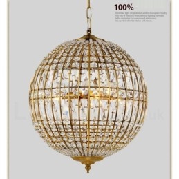 Lampadario moderno a sospensione in cristallo K9 Globe, lampadario per interni, lampade e apparecchi di illuminazione