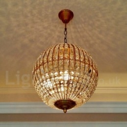 Lampadario moderno a sospensione in cristallo K9 Globe, lampadario per interni, lampade e apparecchi di illuminazione
