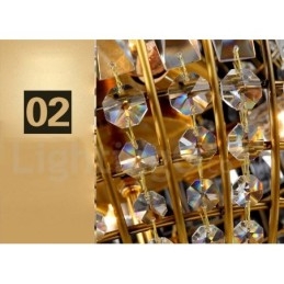 Lampadario moderno a sospensione in cristallo K9 Globe, lampadario per interni, lampade e apparecchi di illuminazione