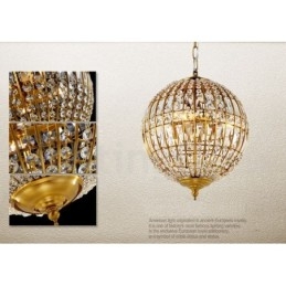 Lampadario moderno a sospensione in cristallo K9 Globe, lampadario per interni, lampade e apparecchi di illuminazione