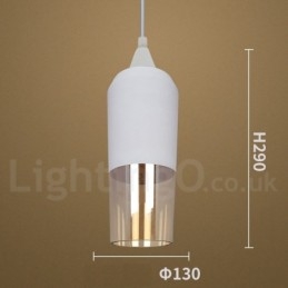 Lampada a sospensione in vetro retrò europeo da salotto