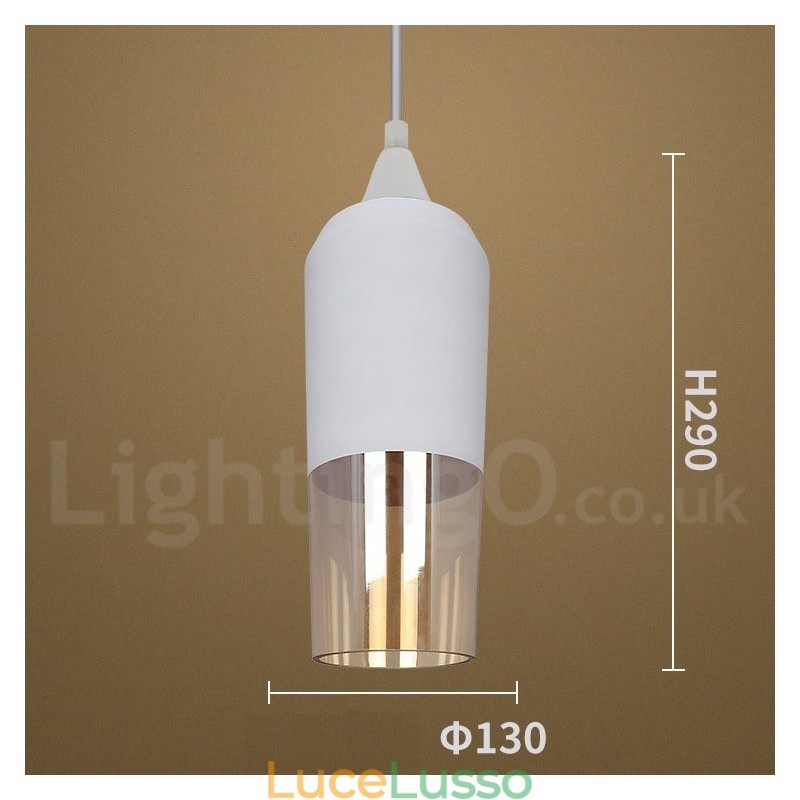 Lampada a sospensione in vetro retrò europeo da salotto