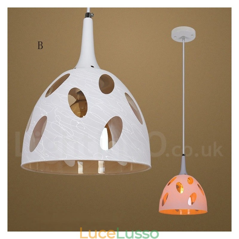 Lampada a sospensione in vetro moderna e contemporanea